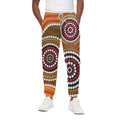 Australian Aboriginal Dot Print Cotton Sweatpants