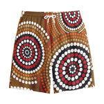 Australian Aboriginal Dot Print Cotton Shorts