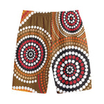 Australian Aboriginal Dot Print Cotton Shorts