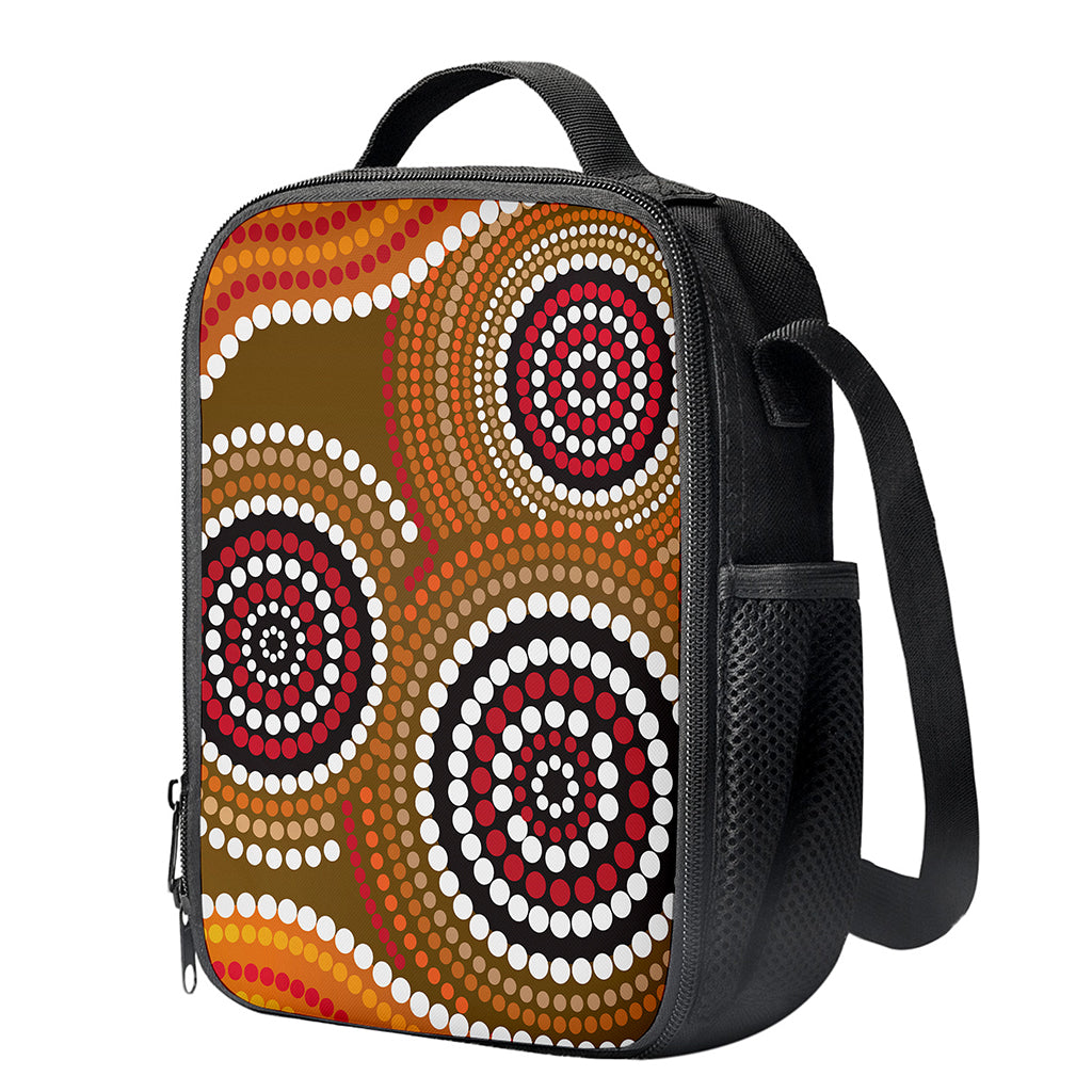 Australian Aboriginal Dot Print Crossbody Lunch Bag