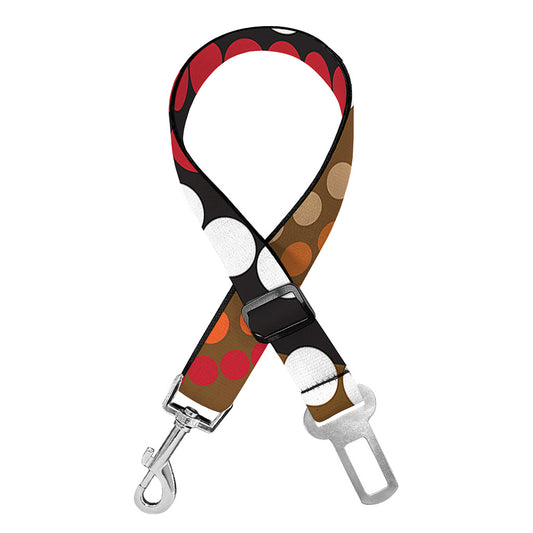 Australian Aboriginal Dot Print Dog Seat Belt