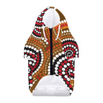 Australian Aboriginal Dot Print Dog Zip Up Hoodie