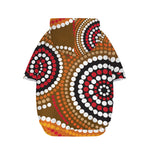 Australian Aboriginal Dot Print Dog Zip Up Hoodie