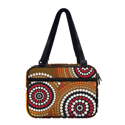 Australian Aboriginal Dot Print Double Strap Bible Bag