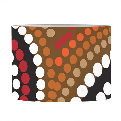 Australian Aboriginal Dot Print Drum Lamp Shade