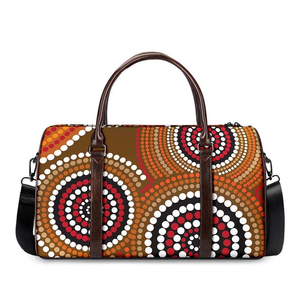 Australian Aboriginal Dot Print Duffle Bag