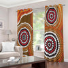 Australian Aboriginal Dot Print Extra Wide Grommet Curtains