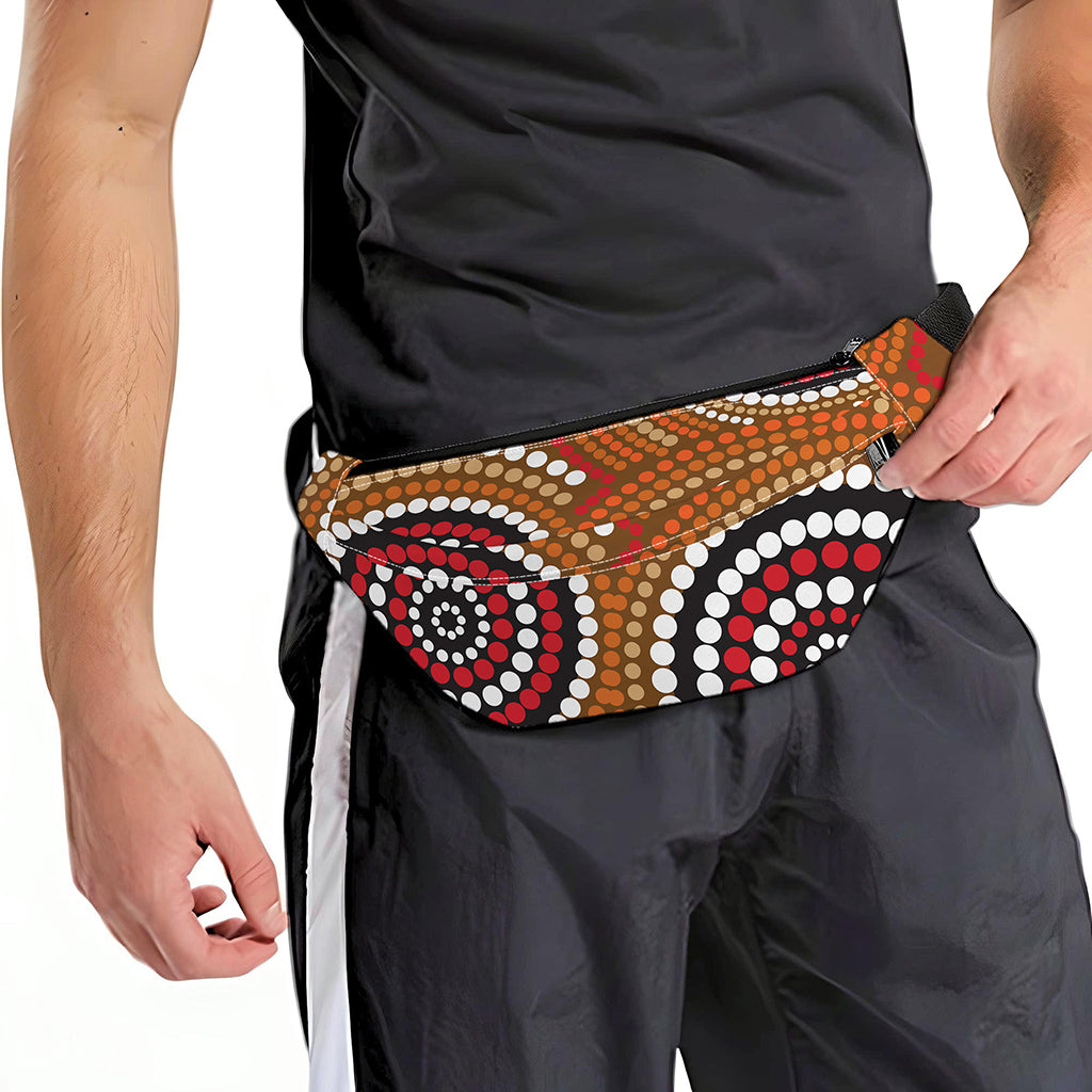 Australian Aboriginal Dot Print Fanny Pack