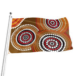 Australian Aboriginal Dot Print Flag