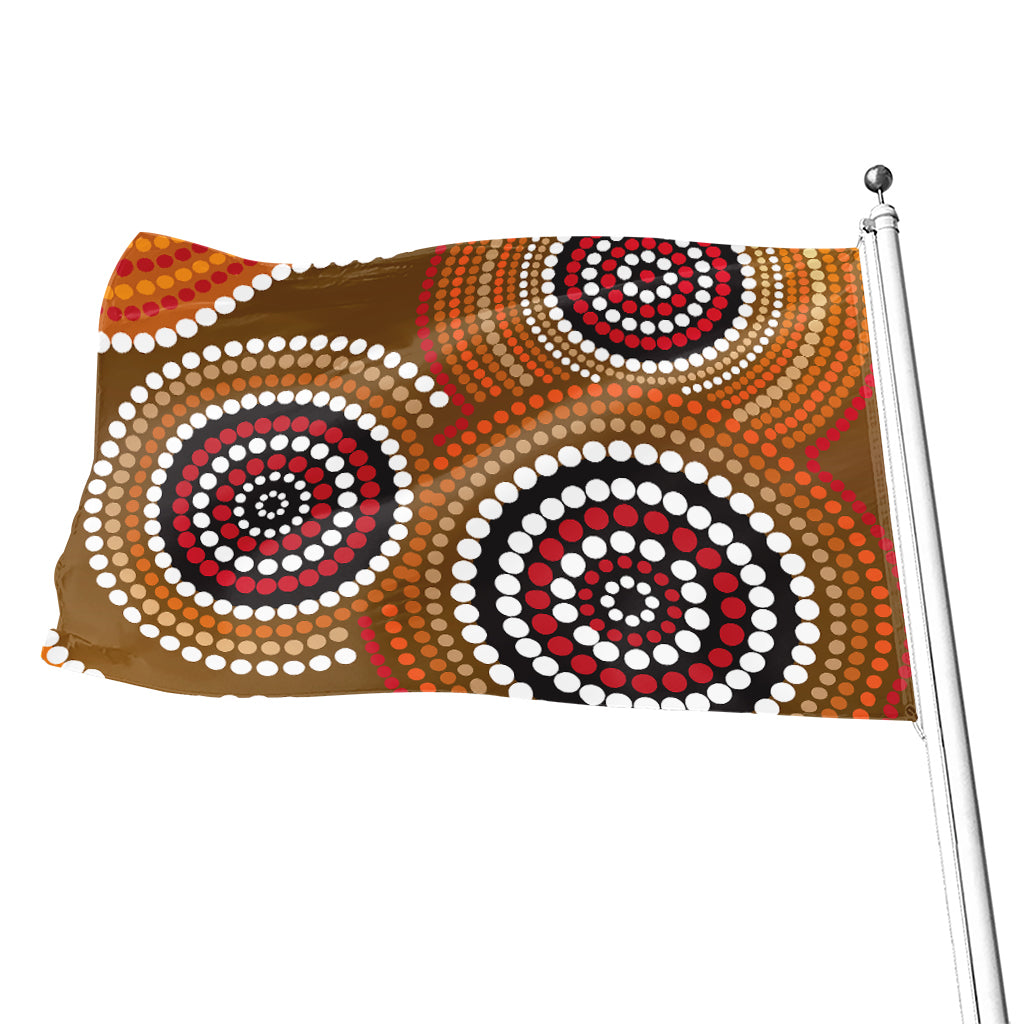 Australian Aboriginal Dot Print Flag
