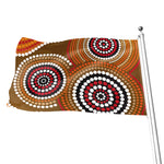 Australian Aboriginal Dot Print Flag