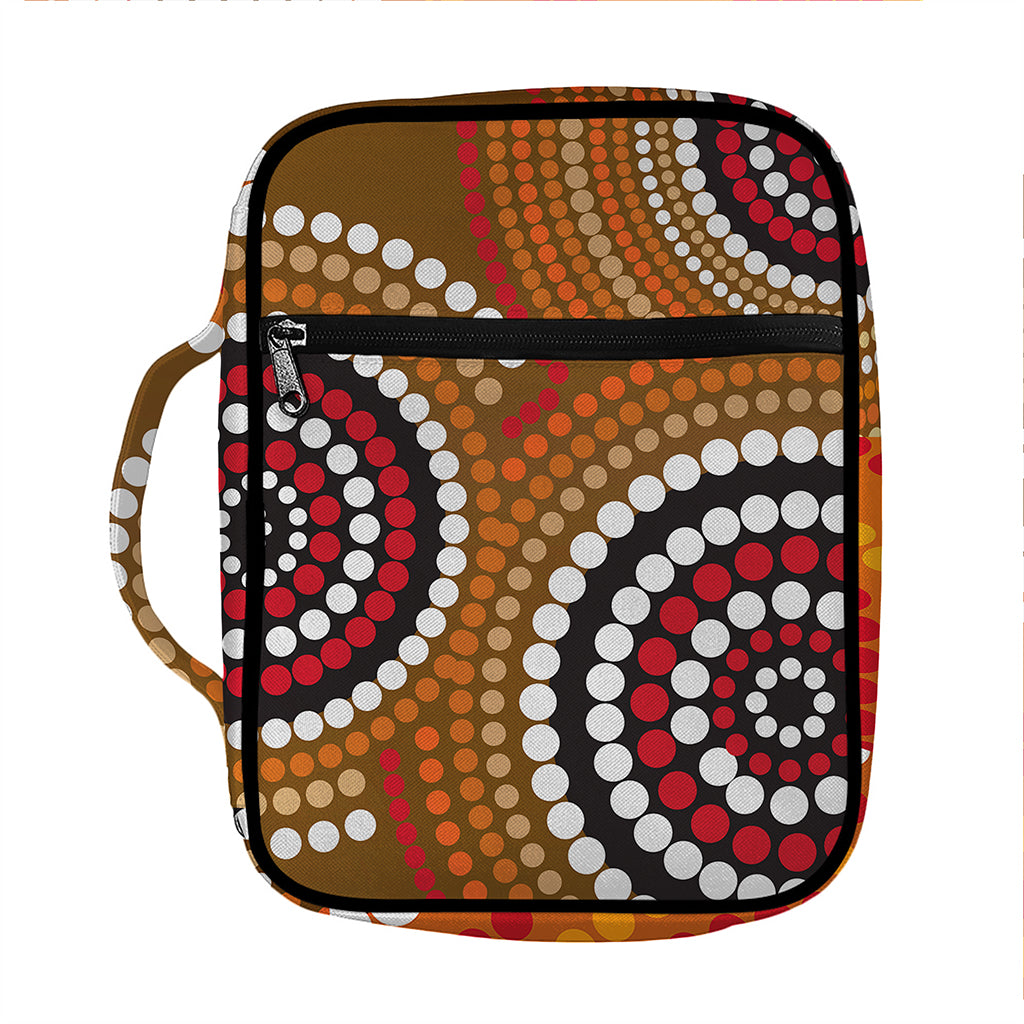 Australian Aboriginal Dot Print Front Pocket Bible Bag