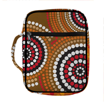 Australian Aboriginal Dot Print Front Pocket Bible Bag