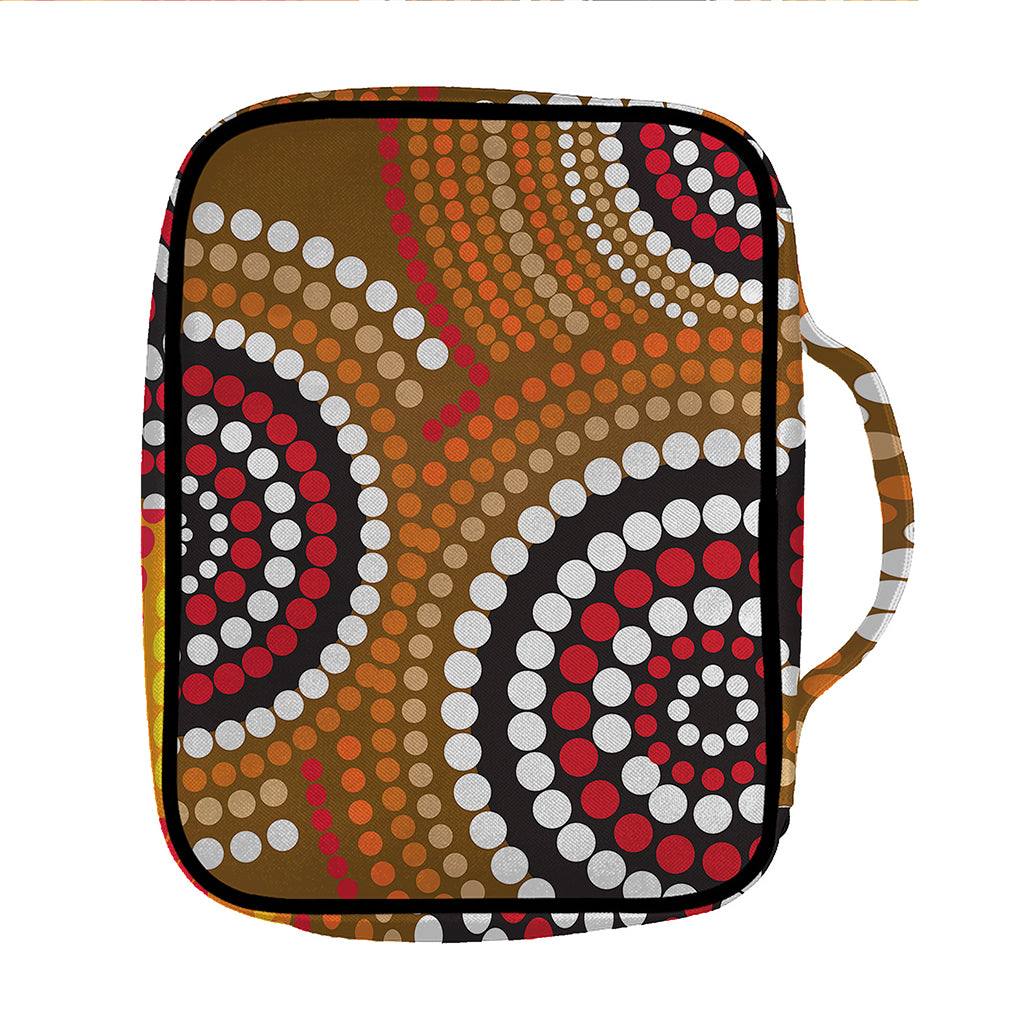 Australian Aboriginal Dot Print Front Pocket Bible Bag