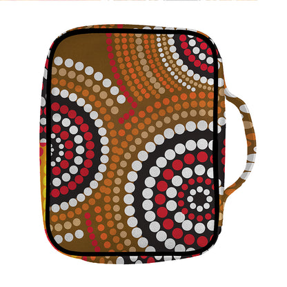 Australian Aboriginal Dot Print Front Pocket Bible Bag