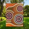 Australian Aboriginal Dot Print Garden Flag