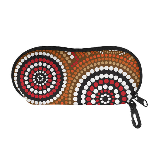 Australian Aboriginal Dot Print Glasses Case