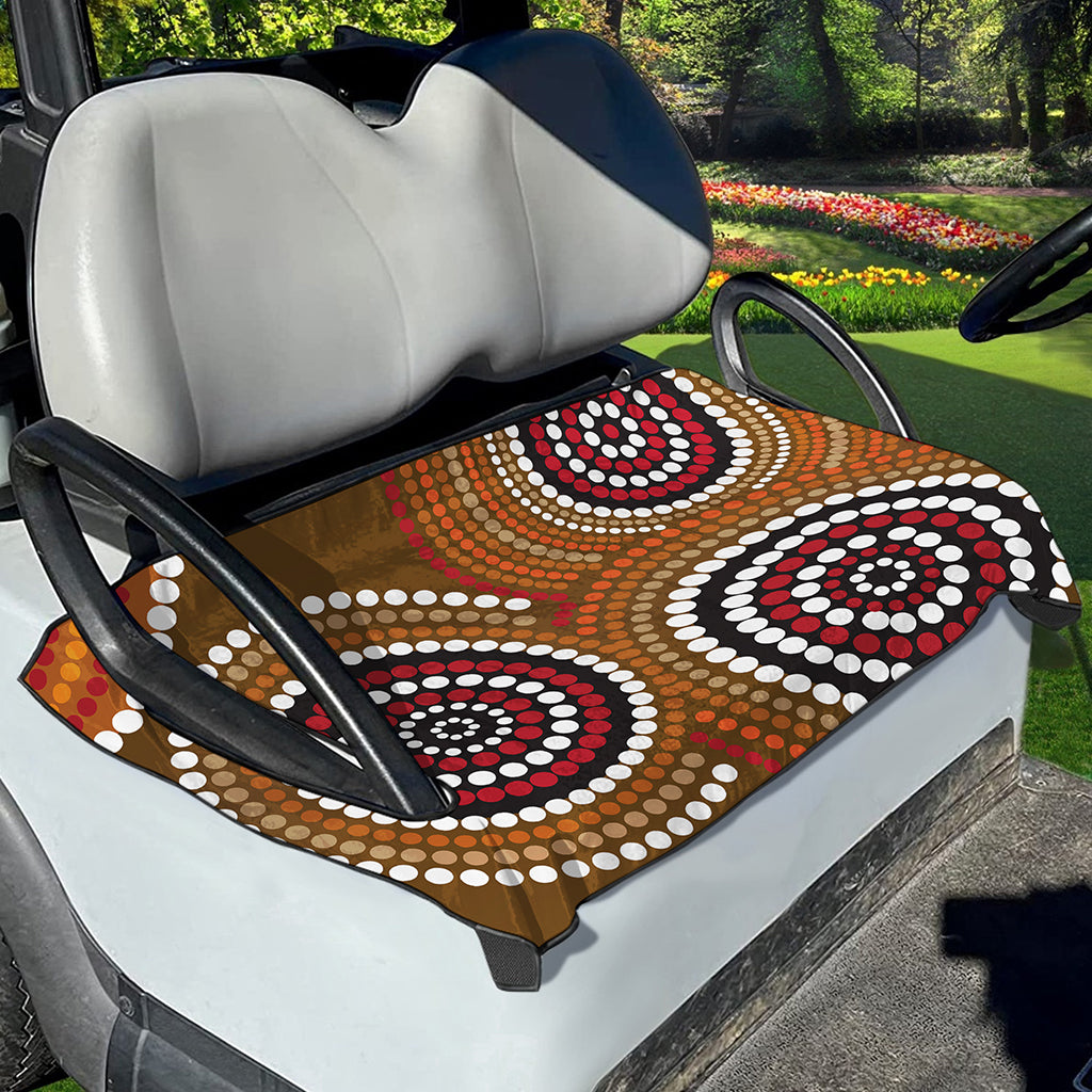 Australian Aboriginal Dot Print Golf Cart Seat Cover