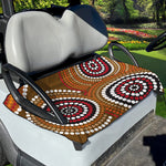 Australian Aboriginal Dot Print Golf Cart Seat Cover