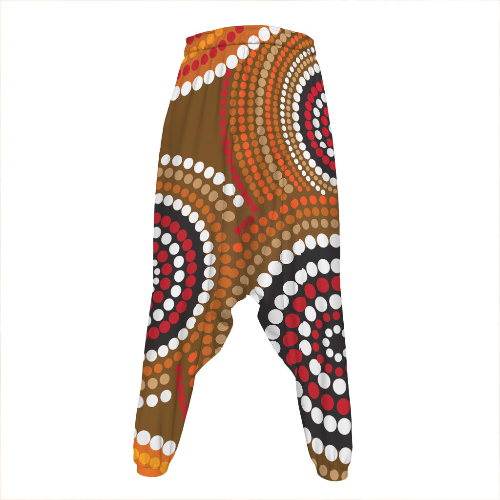Australian Aboriginal Dot Print Hammer Pants