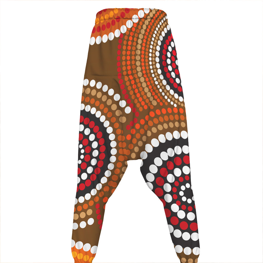 Australian Aboriginal Dot Print Hammer Pants