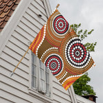 Australian Aboriginal Dot Print House Flag