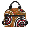 Australian Aboriginal Dot Print Insulated Lunch Bag