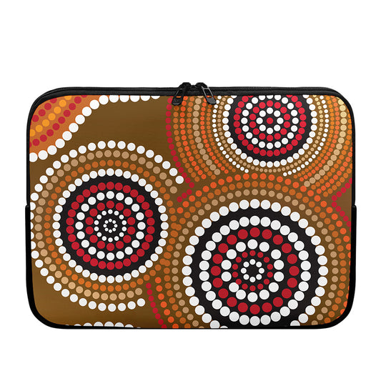 Australian Aboriginal Dot Print Laptop Sleeve