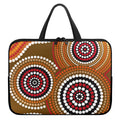 Australian Aboriginal Dot Print Laptop Sleeve With Handle
