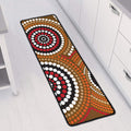 Australian Aboriginal Dot Print Long Kitchen Mat