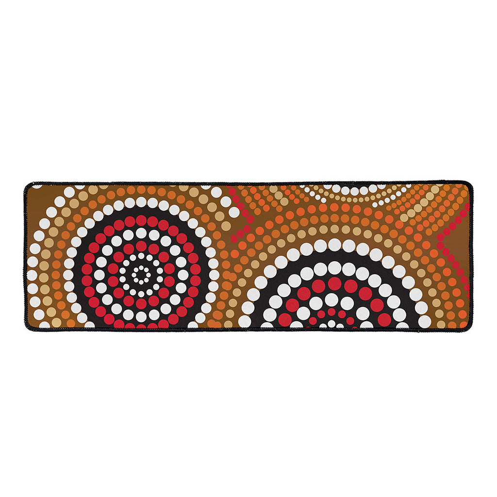 Australian Aboriginal Dot Print Long Kitchen Mat