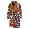 Australian Aboriginal Dot Print Men's Bathrobe