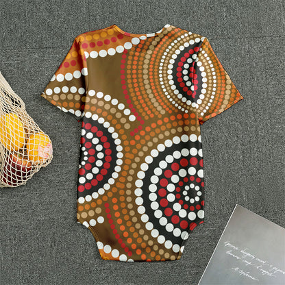 Australian Aboriginal Dot Print Men's Bodysuit