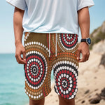 Australian Aboriginal Dot Print Men's Cargo Shorts