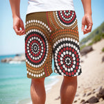 Australian Aboriginal Dot Print Men's Cargo Shorts