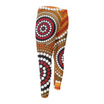 Australian Aboriginal Dot Print Men's Compression Pants