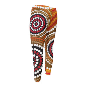 Australian Aboriginal Dot Print Men's Compression Pants