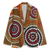 Australian Aboriginal Dot Print Men's Cotton Blazer