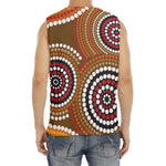 Australian Aboriginal Dot Print Men's Fitness Tank Top
