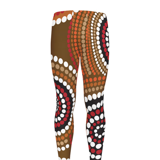 Australian Aboriginal Dot Print Men's leggings