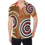 Australian Aboriginal Dot Print Men's Shirt