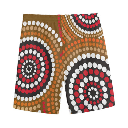 Australian Aboriginal Dot Print Men's Sports Shorts