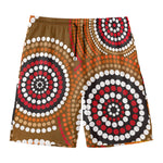 Australian Aboriginal Dot Print Men's Swim Trunks