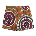 Australian Aboriginal Dot Print Mesh Shorts
