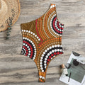 Australian Aboriginal Dot Print One Shoulder Bodysuit
