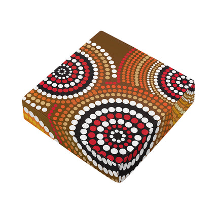 Australian Aboriginal Dot Print Outdoor Seat Cushion Cover