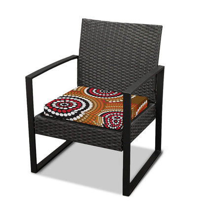 Australian Aboriginal Dot Print Outdoor Seat Cushion Cover