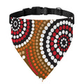 Australian Aboriginal Dot Print Over The Collar Dog Bandana