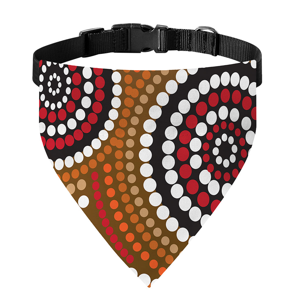 Australian Aboriginal Dot Print Over The Collar Dog Bandana