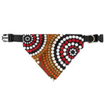 Australian Aboriginal Dot Print Over The Collar Dog Bandana